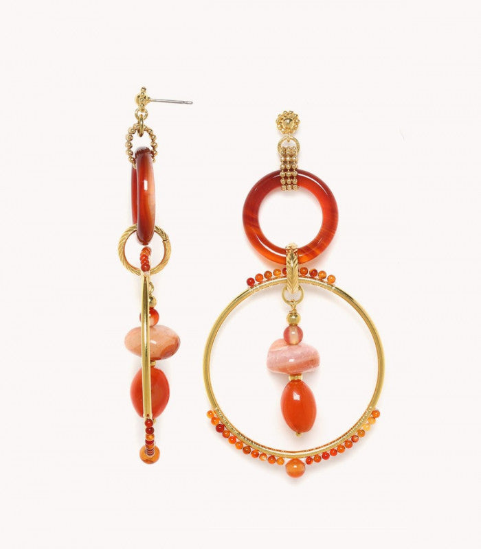 Pendiente agate nature bijoux 2