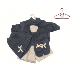 Ropita para muñecas pantalon marino v-38 llorens 1