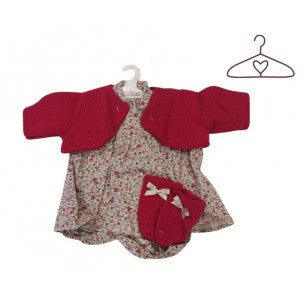 Ropita para muñecas chaqueta granate v-38 llorens 1