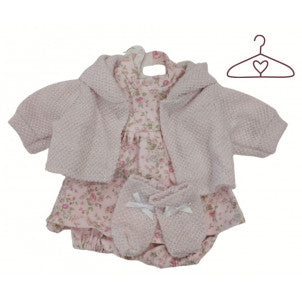Ropita para muñecas flores brillo v-38 llorens 1