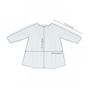 Bata guarderia cuadros vichy grey fundas bcn 2