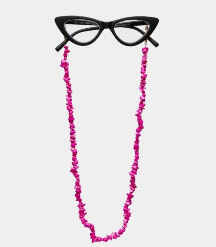 Cadena para gafas okkia glow rosa 1