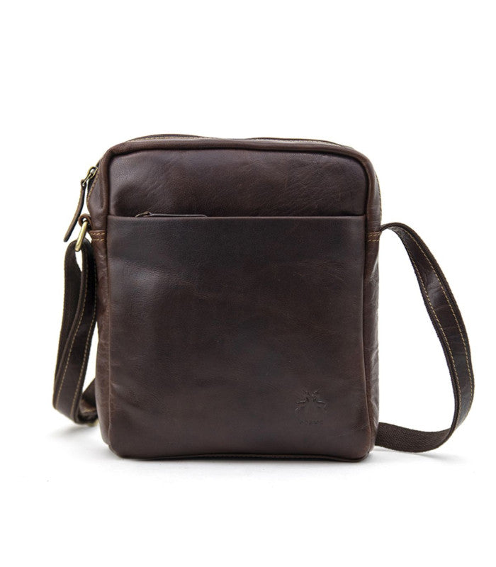 Bolso para hombre justa marron rosme 1