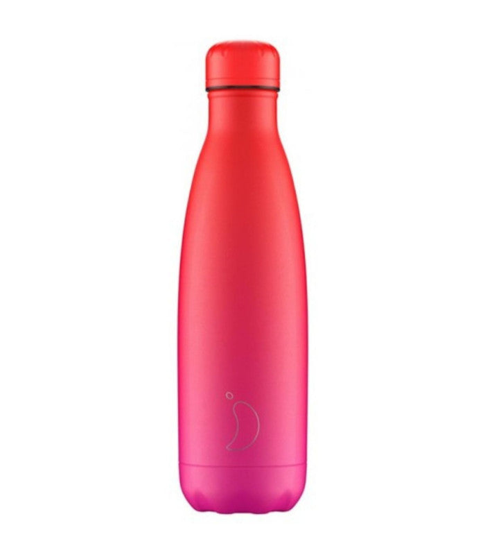 Botella gradient hot pink 500ml chilly's 1