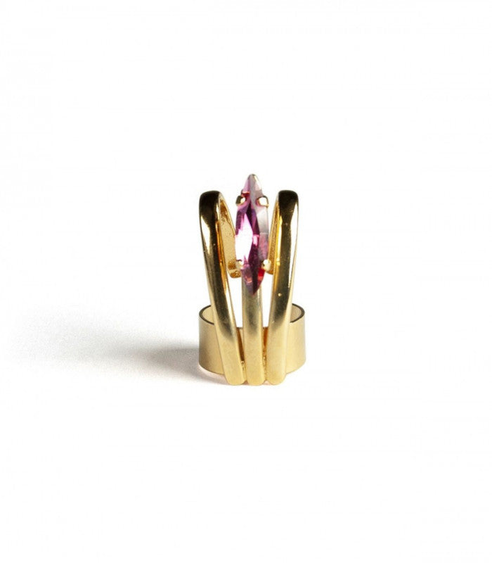 Anillo nailcuff simple rosa julie sion 1