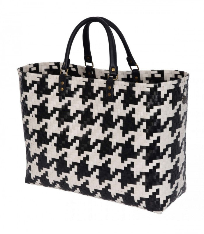 Bolso grande mayfair negro & beige handed by 1
