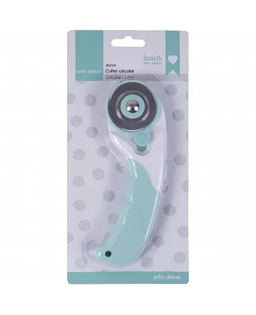 CUTER ARTIS DECOR CIRCULAR CON BLOQUEO 45MM COLOR MINT/BLANCO 2