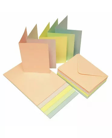 Pack Tarjetas + Sobres colores variados Craft UK Limited 1