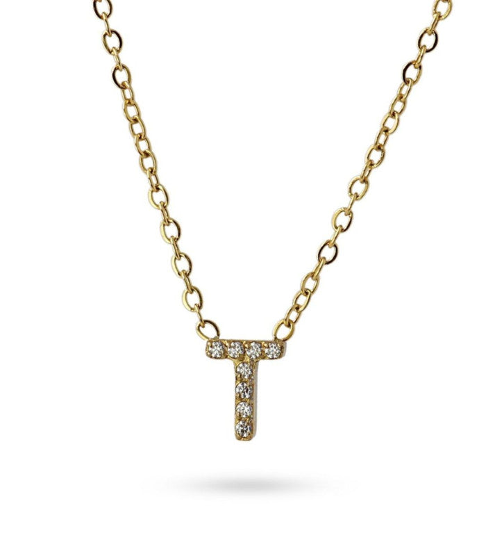 Collar stones dorado inicial letra t anartxy 1