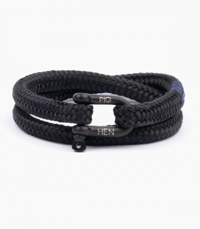 Pulsera salty steve black-black pig & hen 1