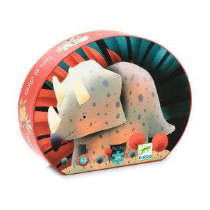 Puzzle silueta teo el dinosaurio djeco 1
