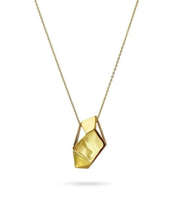 Collar geometrico dorado anartxy 1