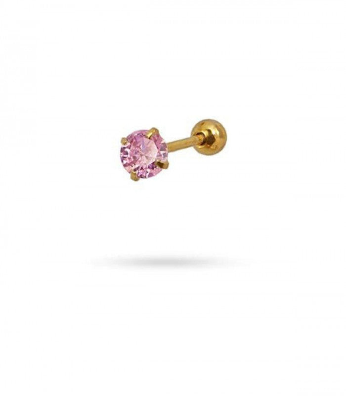 Piercing circonita rosa 4mm anartxy 1
