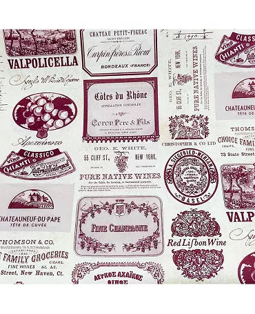 PAPEL ENCUADERNAR ROSSI Etiquetas Vino 70x100cm 1