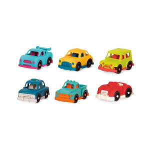 Set 6 mini coches happy cruisers b.toys 1
