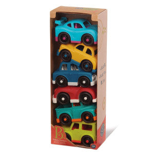 Set 6 mini coches happy cruisers b.toys 2