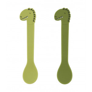 Pack 2 cucharas silicona mr. dino trixie 1