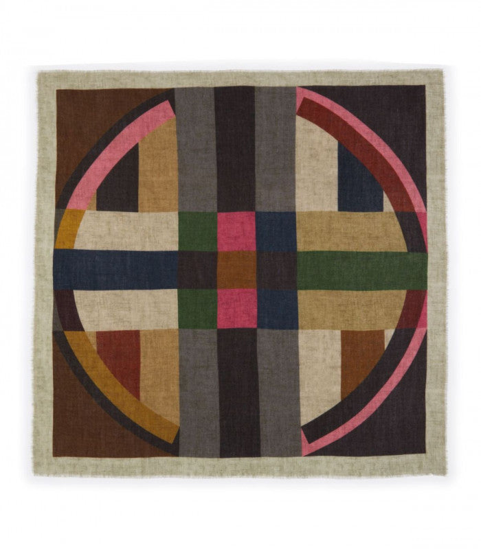 Pañuelo graphic pattern gris codello 2