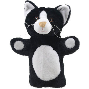 Marioneta gato blanco y negro the puppet company 1