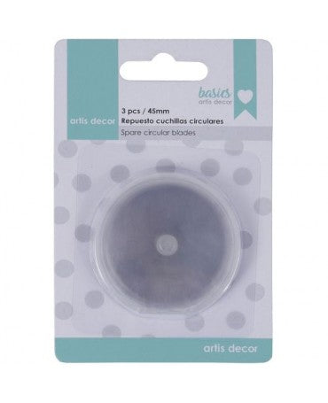 CUTER ARTIS DECOR CIRCULAR RECAMBIO 45MM 3ud 1