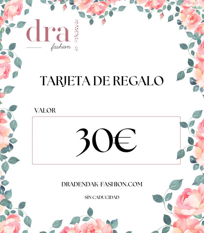 Tarjeta de regalo fisica 30€ - fashion 1