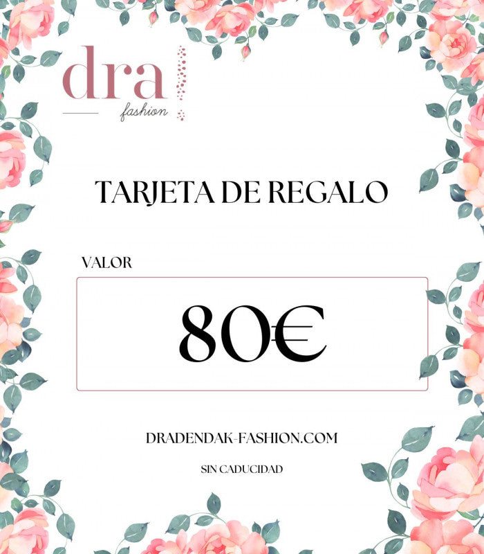 Tarjeta de regalo fisica 80€ - fashion 1