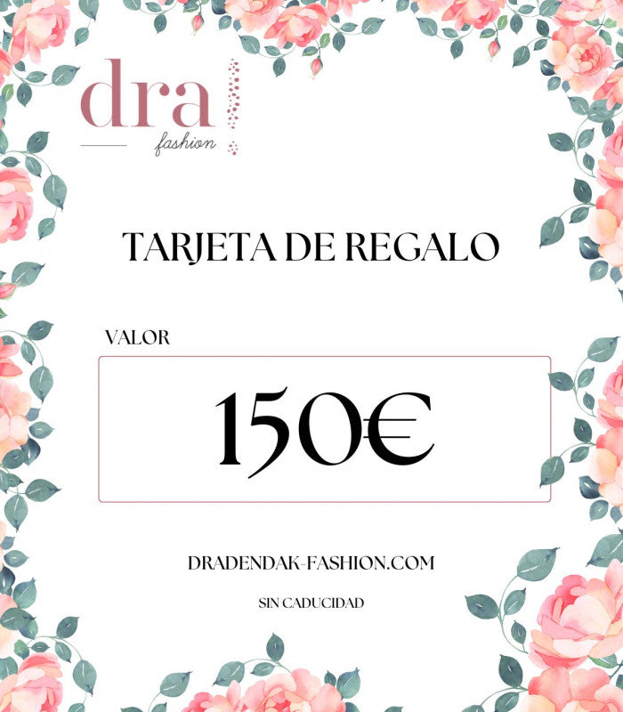 Tarjeta de regalo fisica 150€ - fashion 1