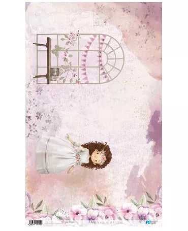 PAPEL ARROZ PFY COMUNION NIÑA MORENA 1