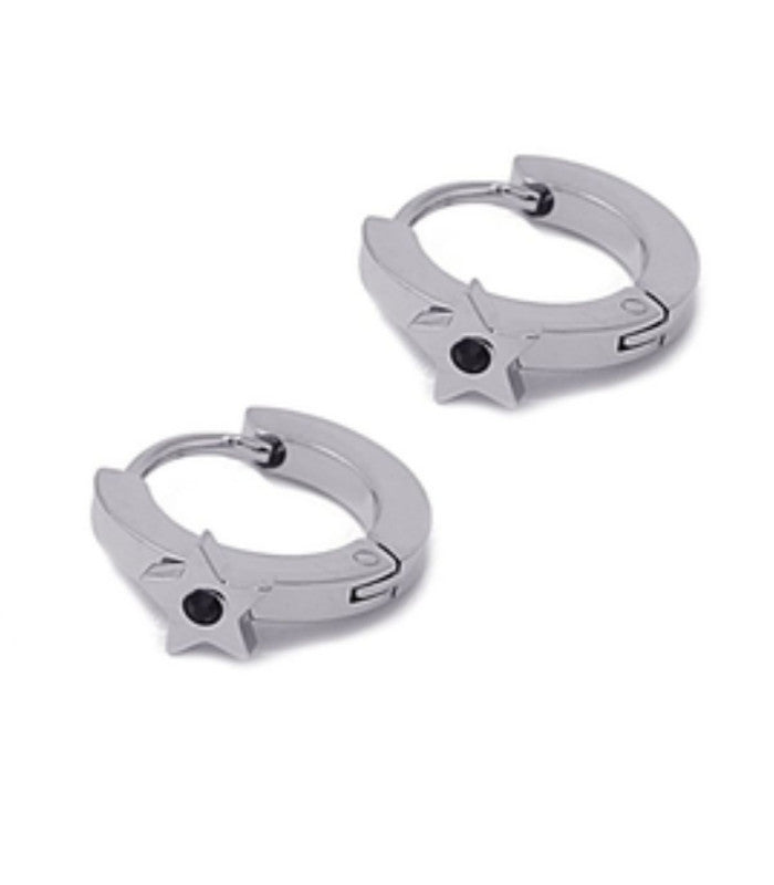 Pendiente mini aro plateado anartxy 1