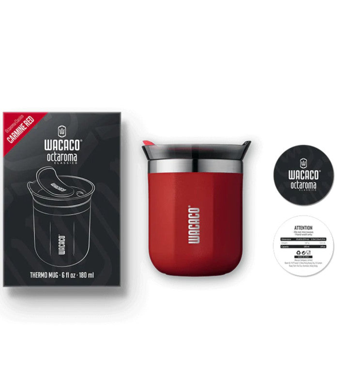 Taza termo wacaco octaroma classico 180ml rojo 2