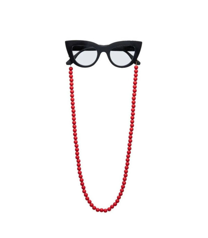 Cadena para gafas okkia cadena rojo 1