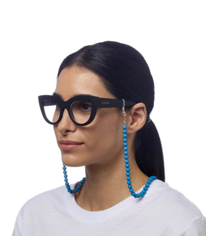 Cadena para gafas okkia cadena azul claro 2