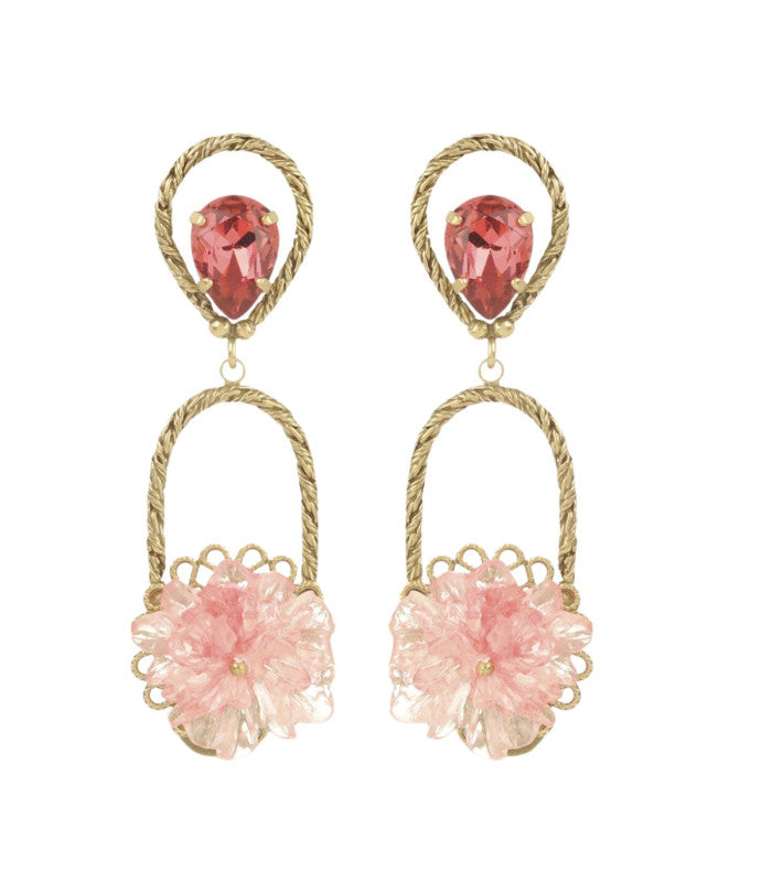 Pendiente pop corn poire rouge julie sion 1
