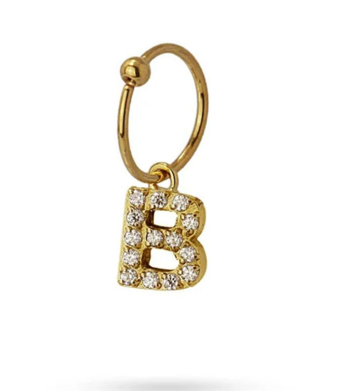 Piercing letra b dorado anartxy 1