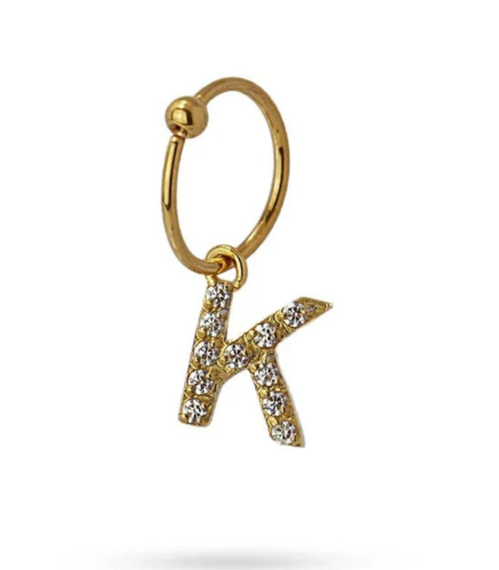 Piercing letra k dorado anartxy 1