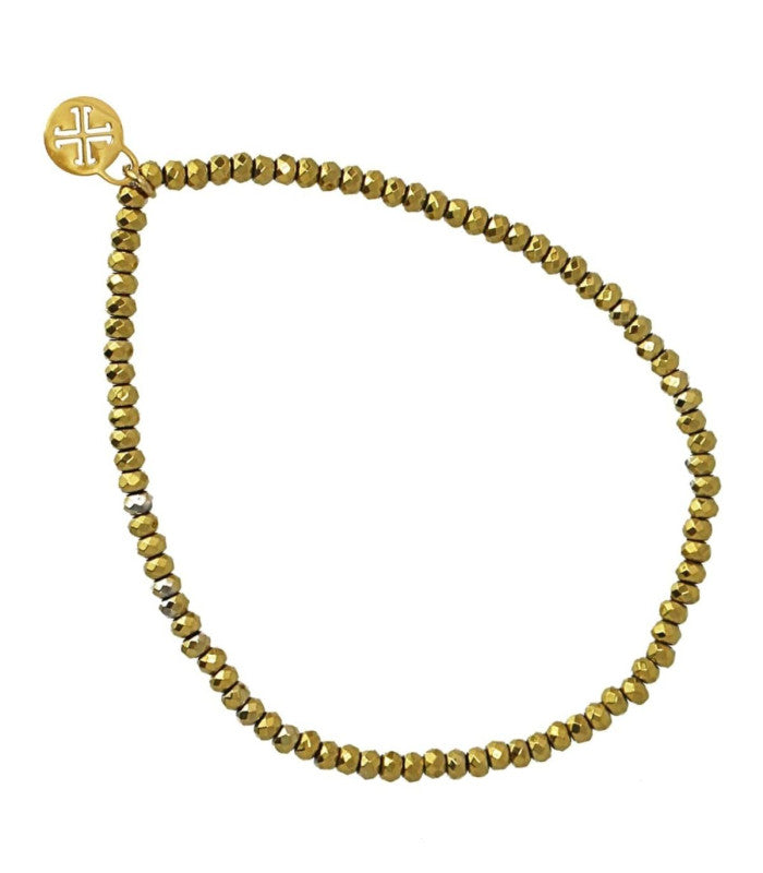 Pulsera hematita dorado 3mm anartxy 1