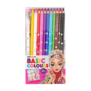 Set de 12 lapices de colores top model 1