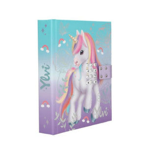 Diario con codigo secreto, musica y luz led ylvi 2