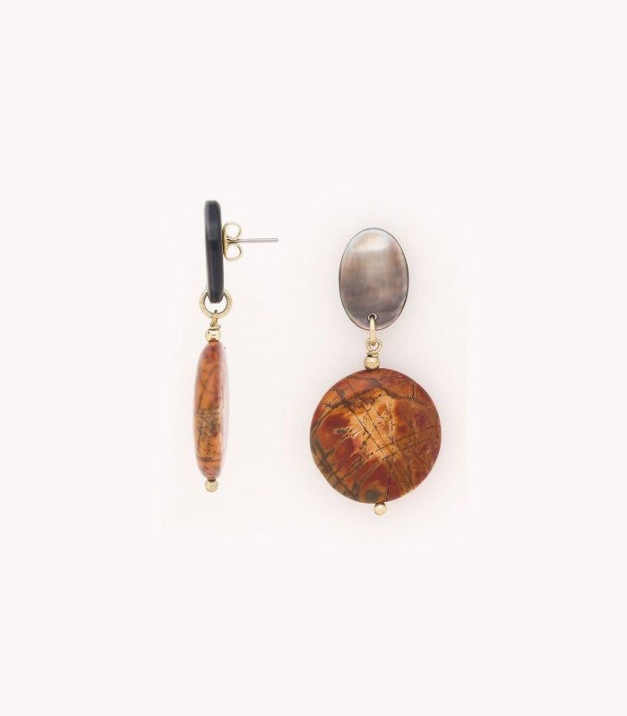 Pendiente l`ile rousse nature bijoux 2