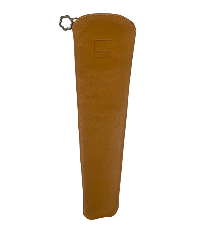 Funda abanico cremallera camel popelin 1
