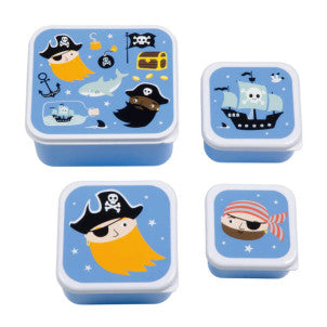 Set 4 cajitas merienda piratas a little lovely company 1