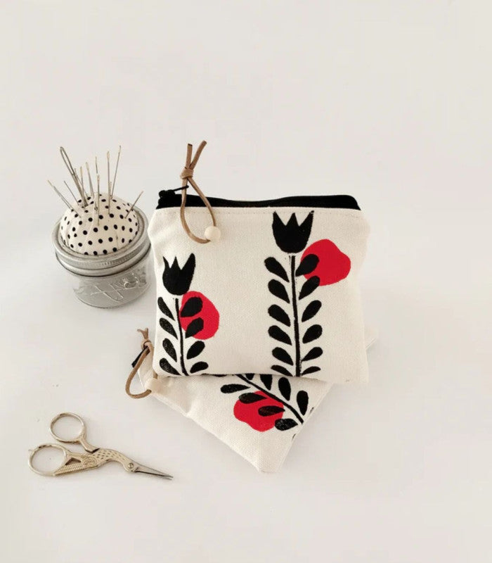 Monedero scandinavian floral the ink job 1