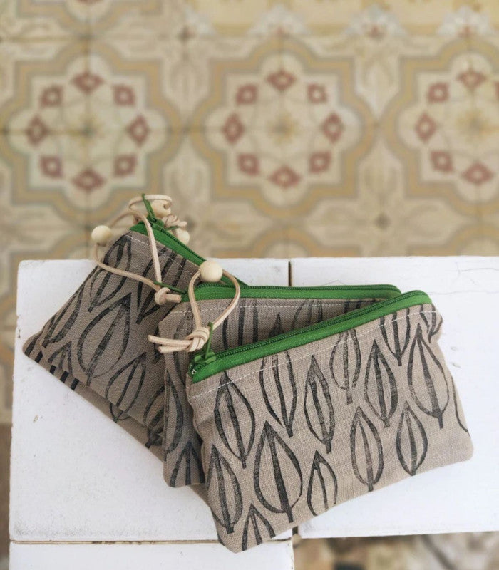 Monedero simple leaf print the ink job 2