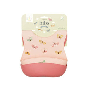 Set dos baberos silicona mariposas a little lovely company 1