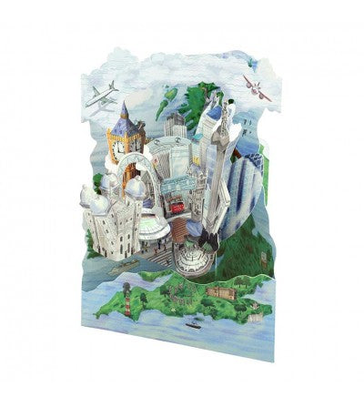 Tarjeta 3D, POSTAL SWING LONDRES 1