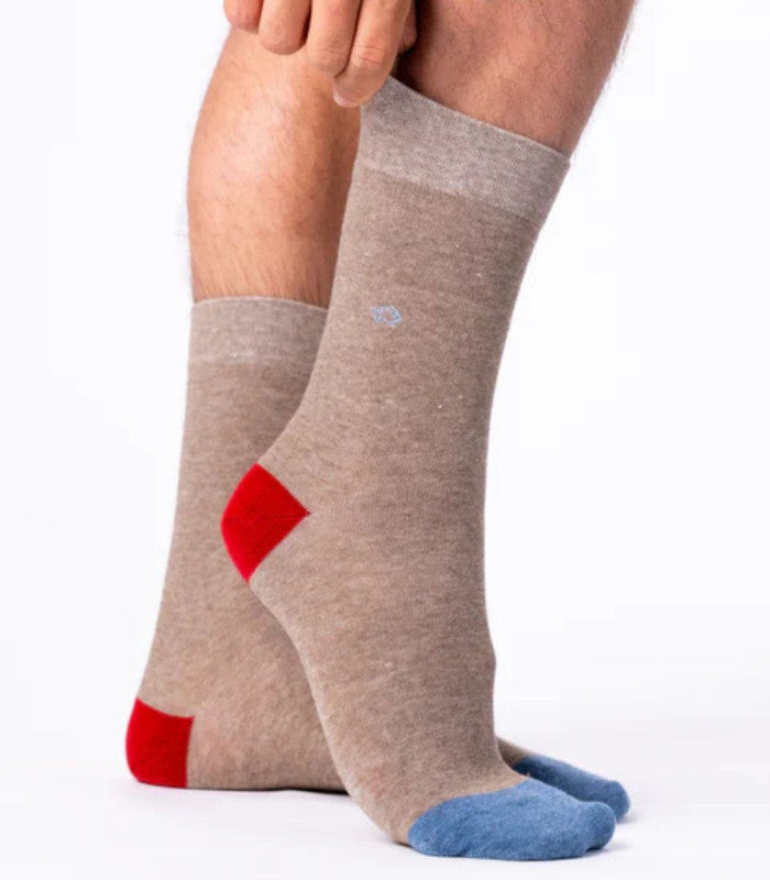 Calcetines billy belt liso beige 1