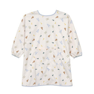 Babero impermeable m/larga happy fruits blue lassig 1