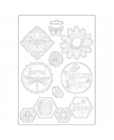Molde Stamperia A4 Atelier nature is art 1