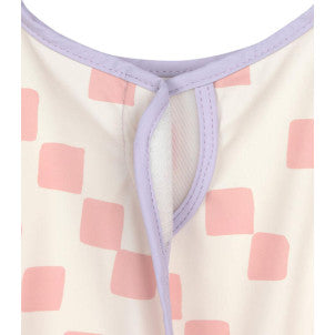 Babero impermeable m/larga happy fruits peach lassig 2