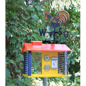 Estacion metereologica con instrumentos y veleta wissner 1